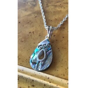 Sterling Silver Abalone Pendant stainless steel Chain
Final offer